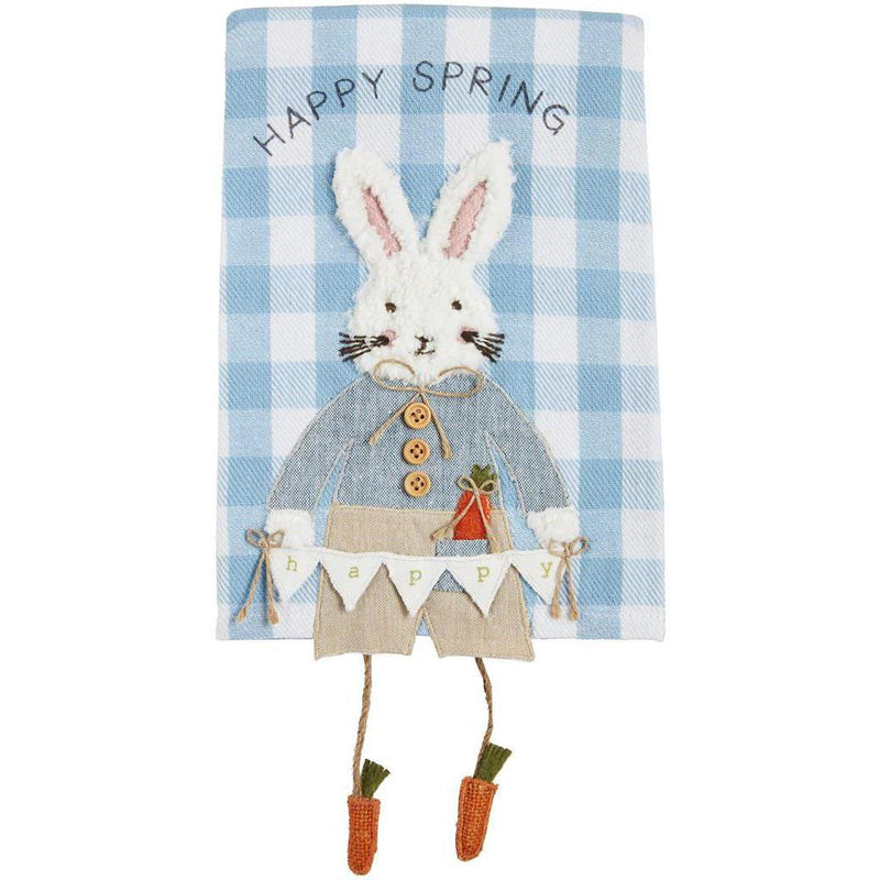 Mud Pie Happy Spring Dangle Leg Towel