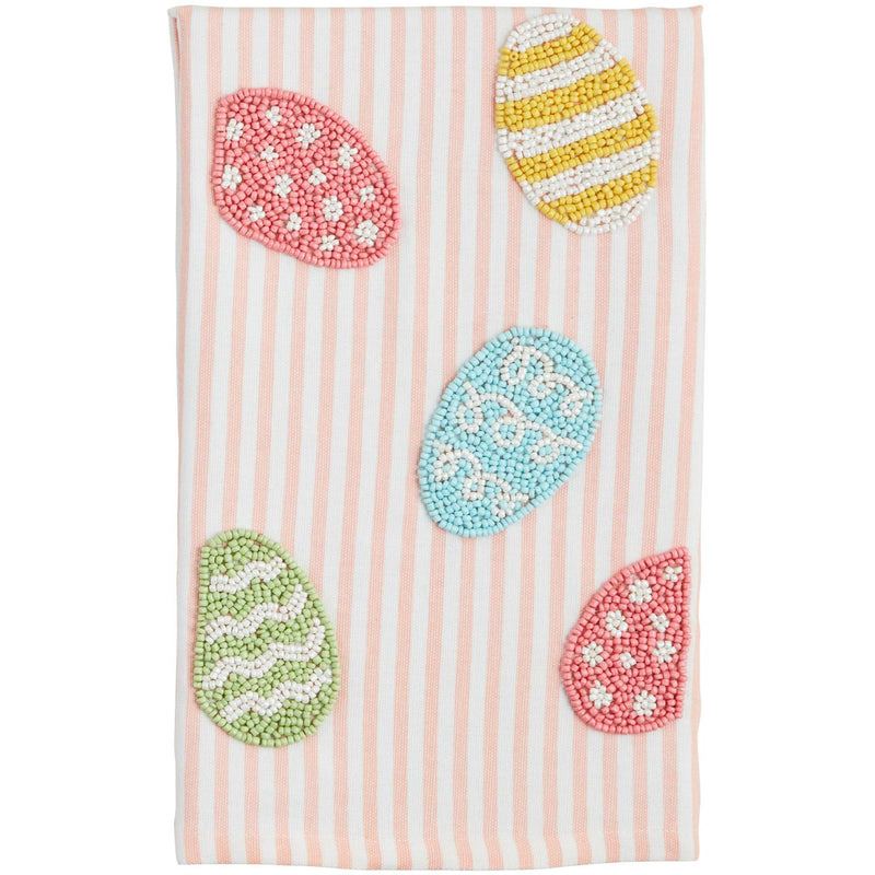 Mud Pie Egg Easter Bead Towel