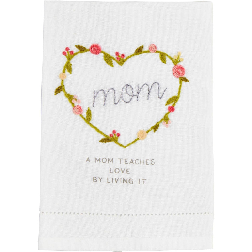 Mud Pie Mom Teaches Embroidery Towel