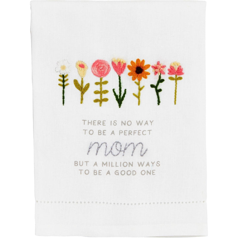 Mud Pie Perfect Mom Embroidery Towel