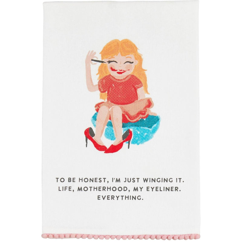 Mud Pie To Be Honest Funny Mom Towel