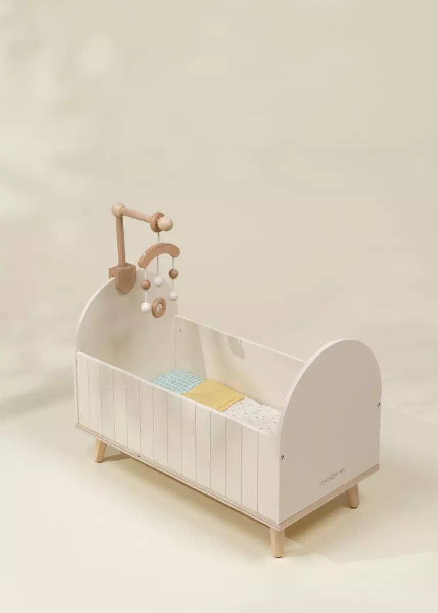 Coco Village - Wooden Dolls’ Crib & Accessories