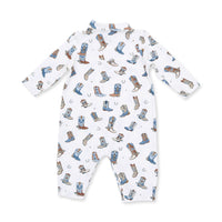Angel Dear Buckaroo Boots Long Sleeve Cowboy Romper