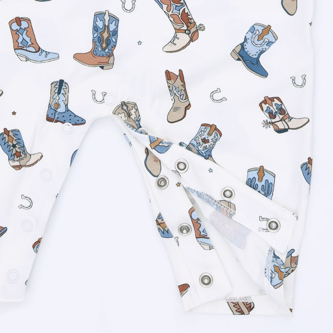 Angel Dear Buckaroo Boots Long Sleeve Cowboy Romper