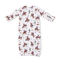 Angel Dear Buckaroo Western Lap Shoulder Gown & Beanie Hat