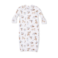 Angel Dear Cowboy Nursery Lap Shoulder Gown & Beanie Hat