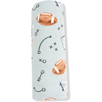 Angel Dear Touchdown Time Grey Mist Swaddle Blanket