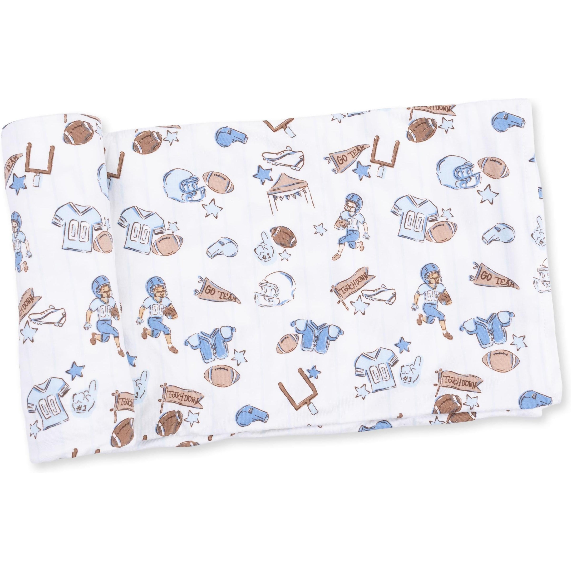 Angel Dear Football Nursery Swaddle Blanket
