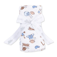 Angel Dear Football Nursery Swaddle Blanket