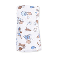 Angel Dear Football Nursery Swaddle Blanket