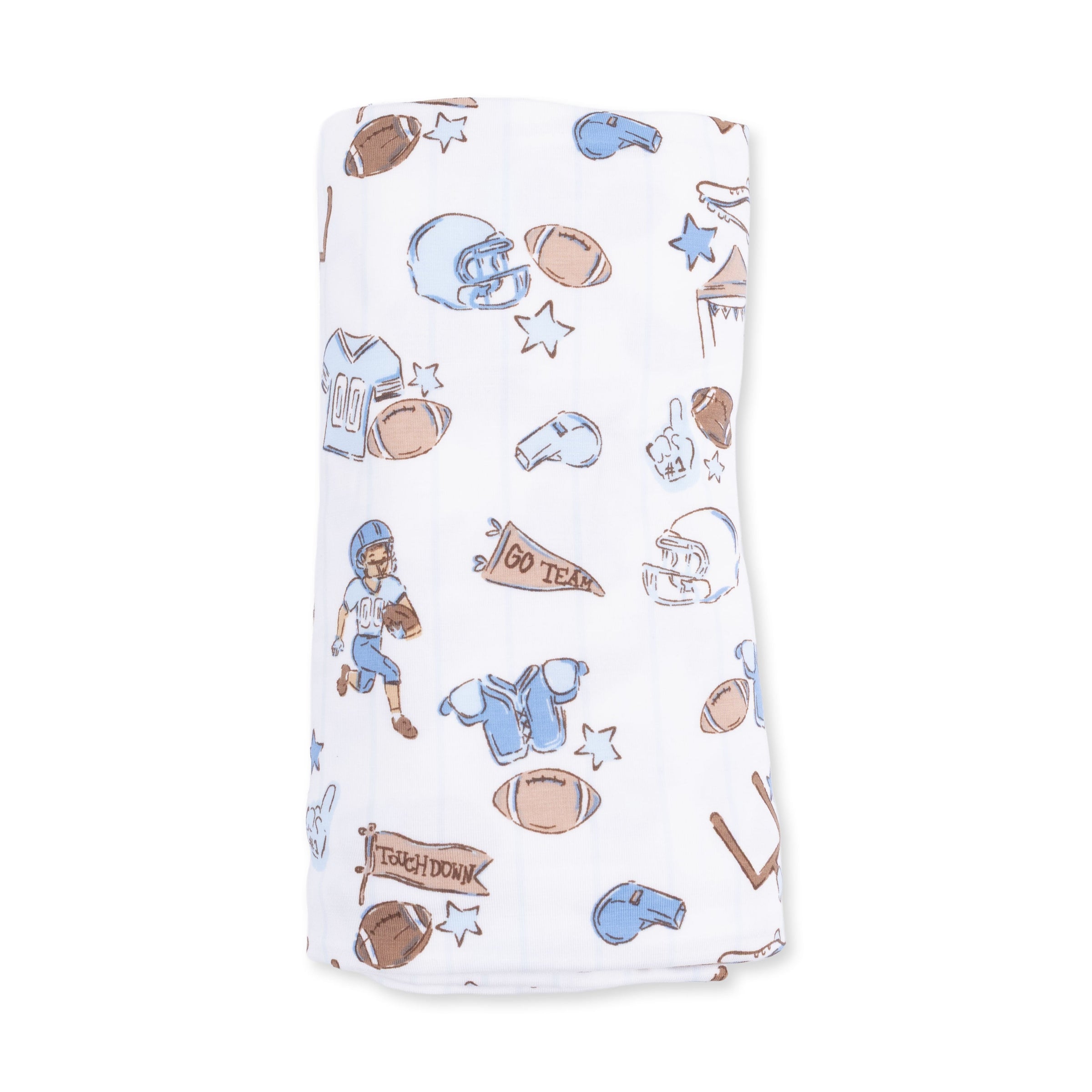 Angel Dear Football Nursery Swaddle Blanket