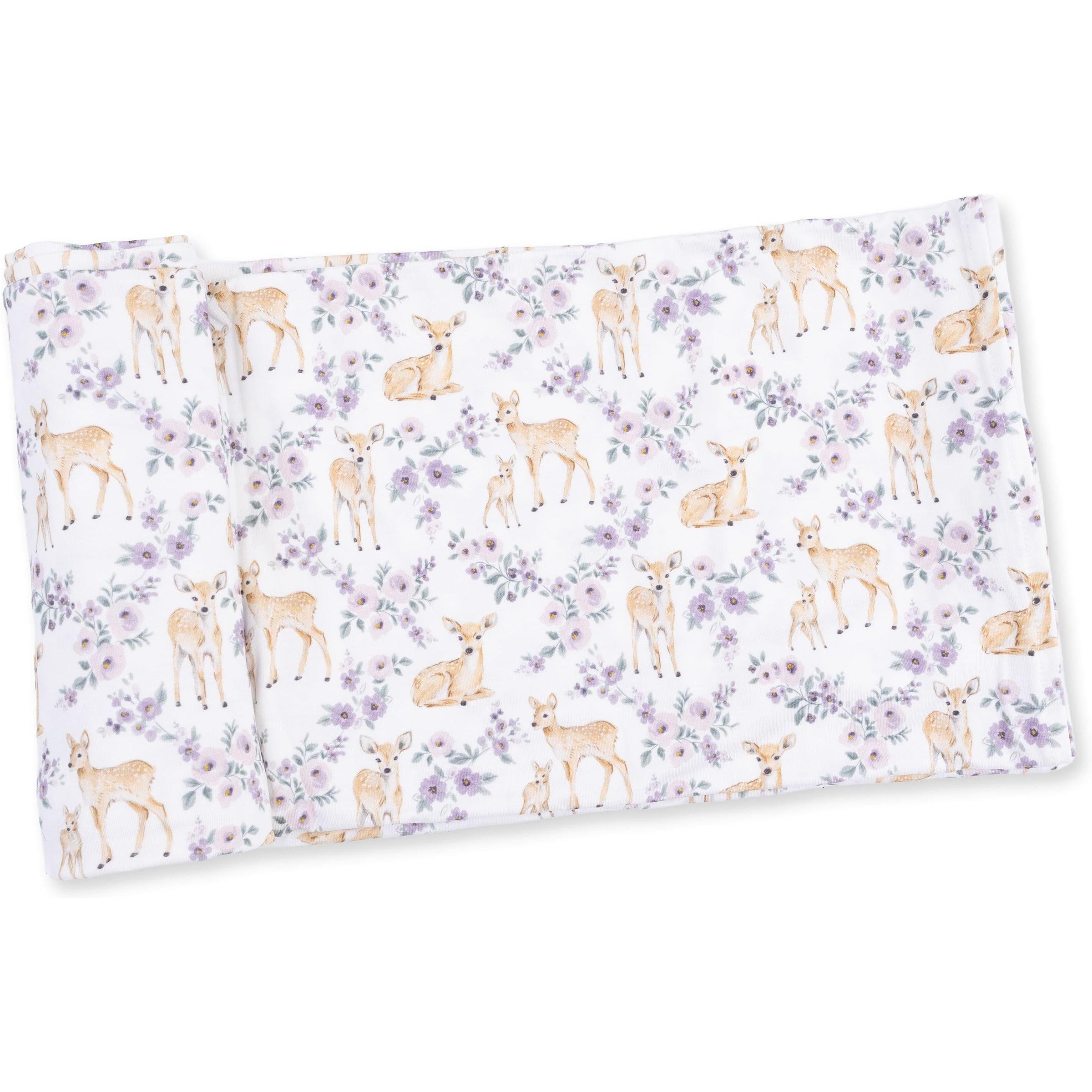 Angel Dear Floral Deer Swaddle Blanket