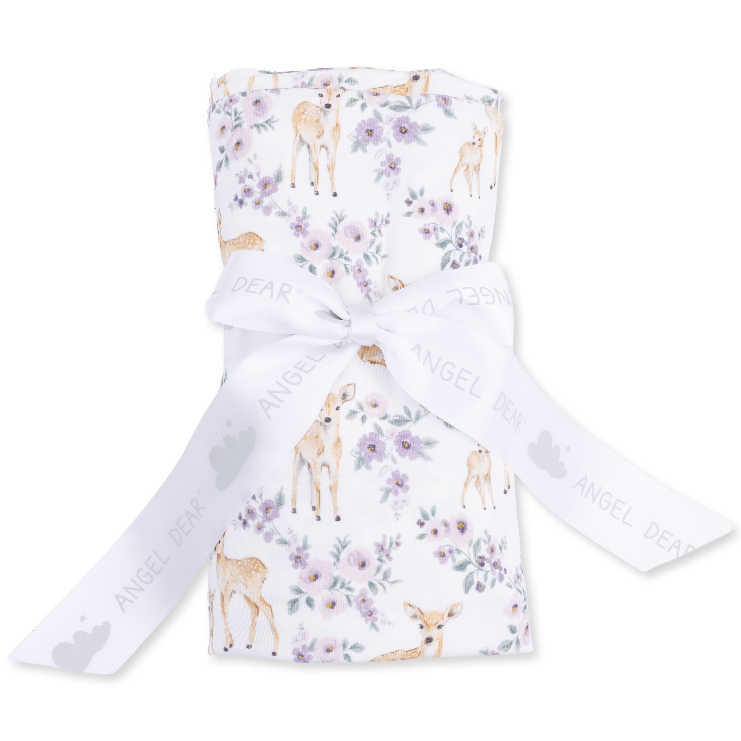 Angel Dear Floral Deer Swaddle Blanket