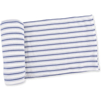 Angel Dear Vintage Stripe Blue Swaddle Blanket