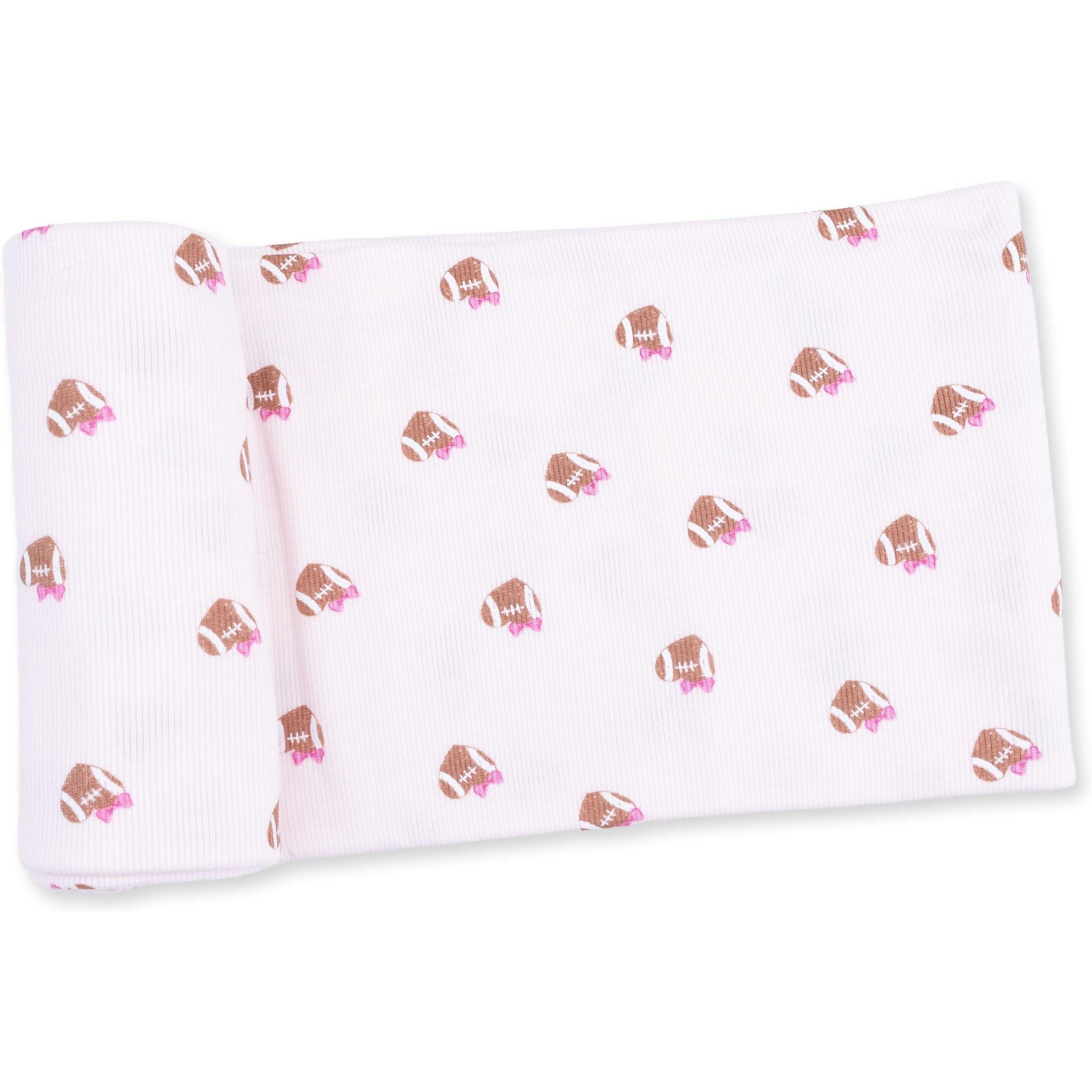 Angel Dear Mini Football Hearts Swaddle Blanket