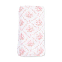 Angel Dear Rose Bow Lattice Swaddle Blanket