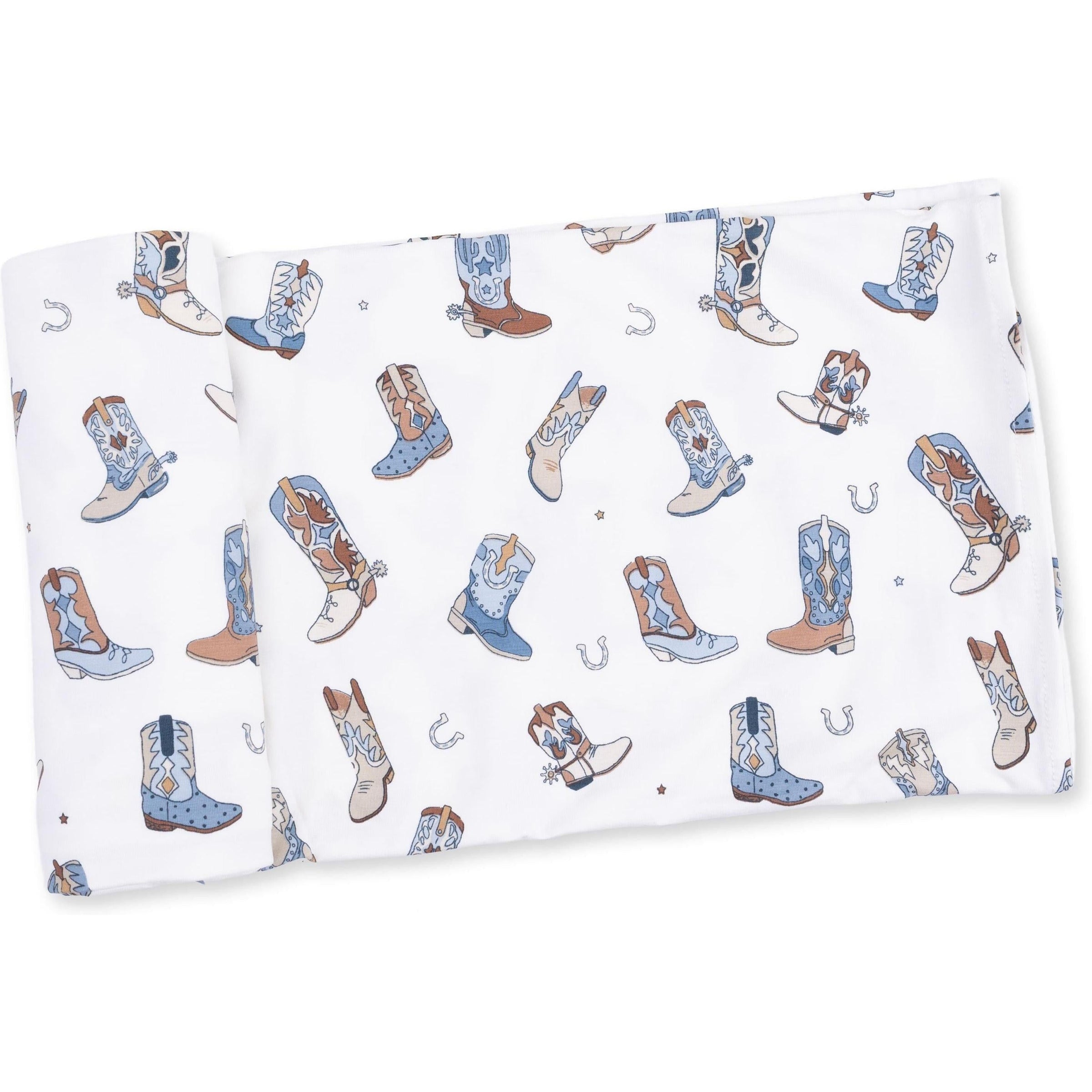 Angel Dear Buckaroo Boots Swaddle Blanket