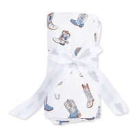 Angel Dear Buckaroo Boots Swaddle Blanket