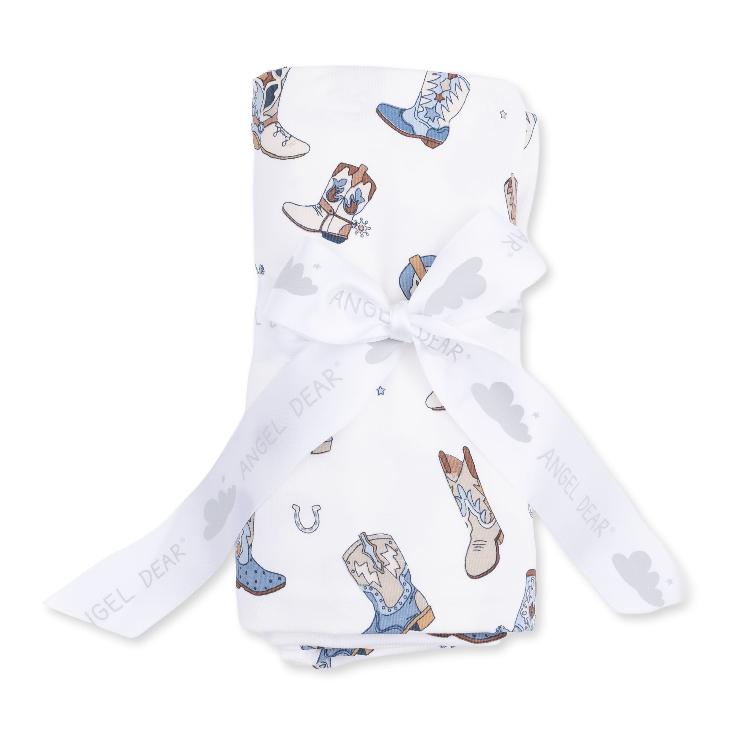 Angel Dear Buckaroo Boots Swaddle Blanket