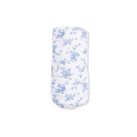 Angel Dear Baby Blue Vines Floral Swaddle Blanket