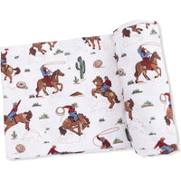 Angel Dear Buckaroo Western Swaddle Blanket