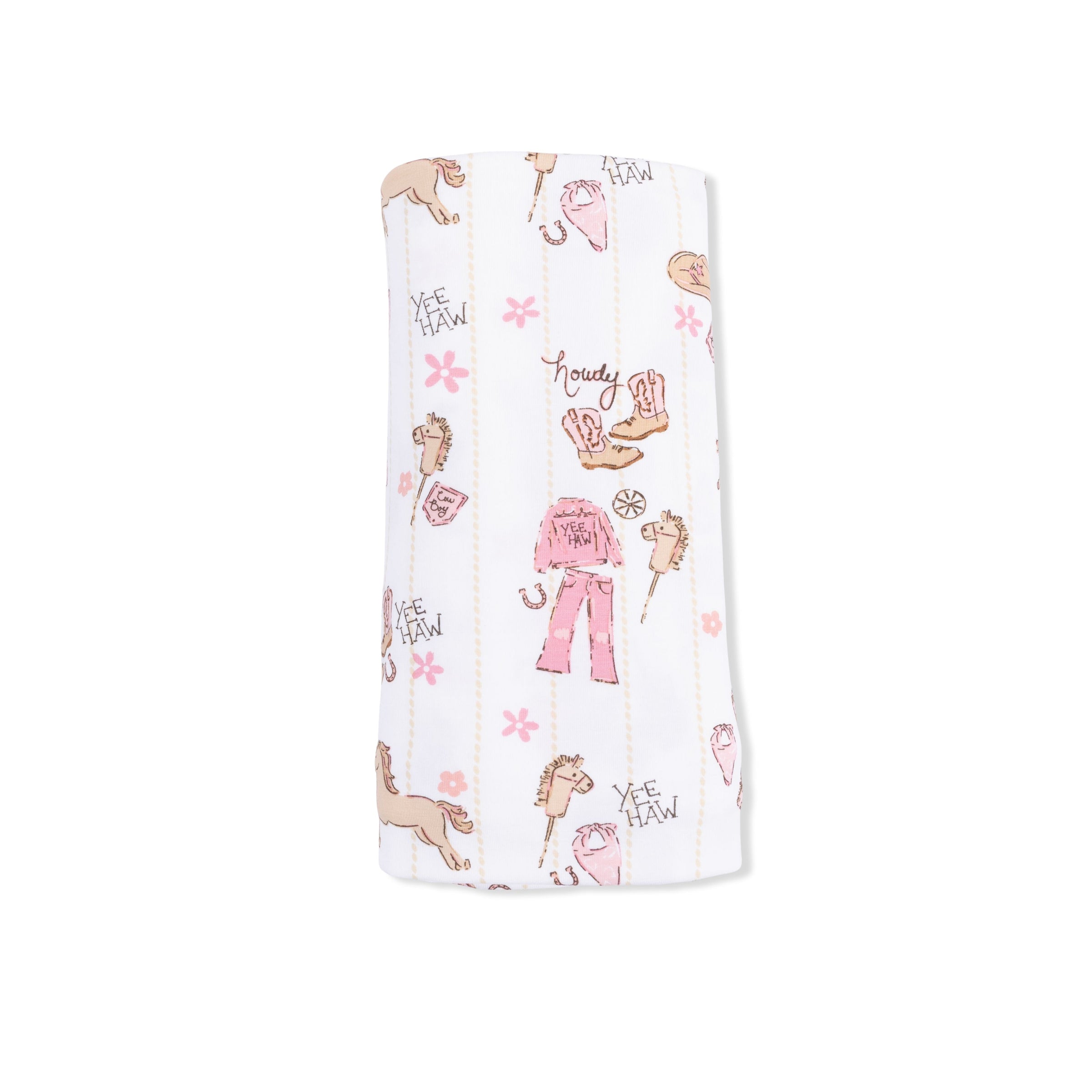 Angel Dear Cowgirl Nursery Swaddle Blanket