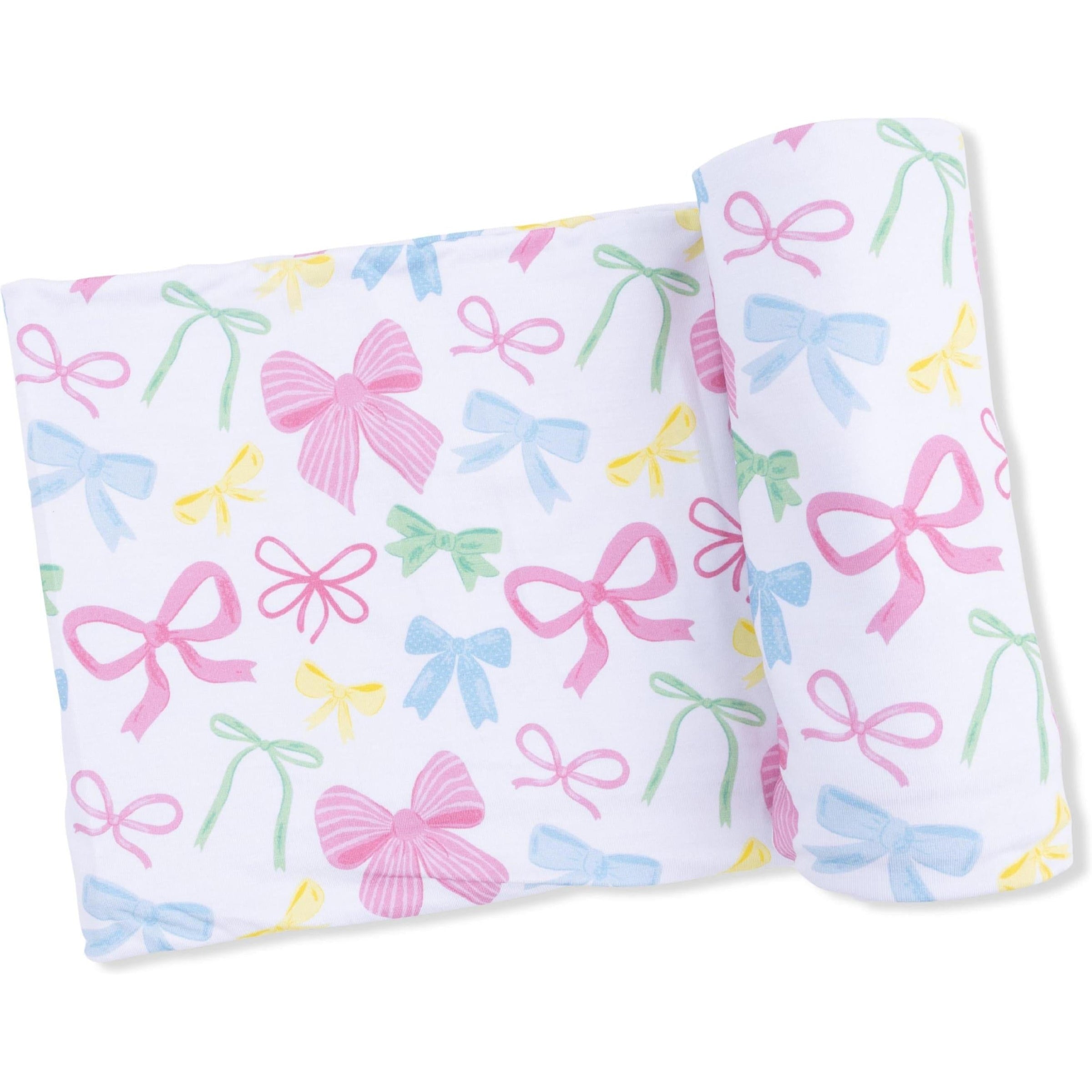 Angel Dear Sweet Bows Swaddle Blanket