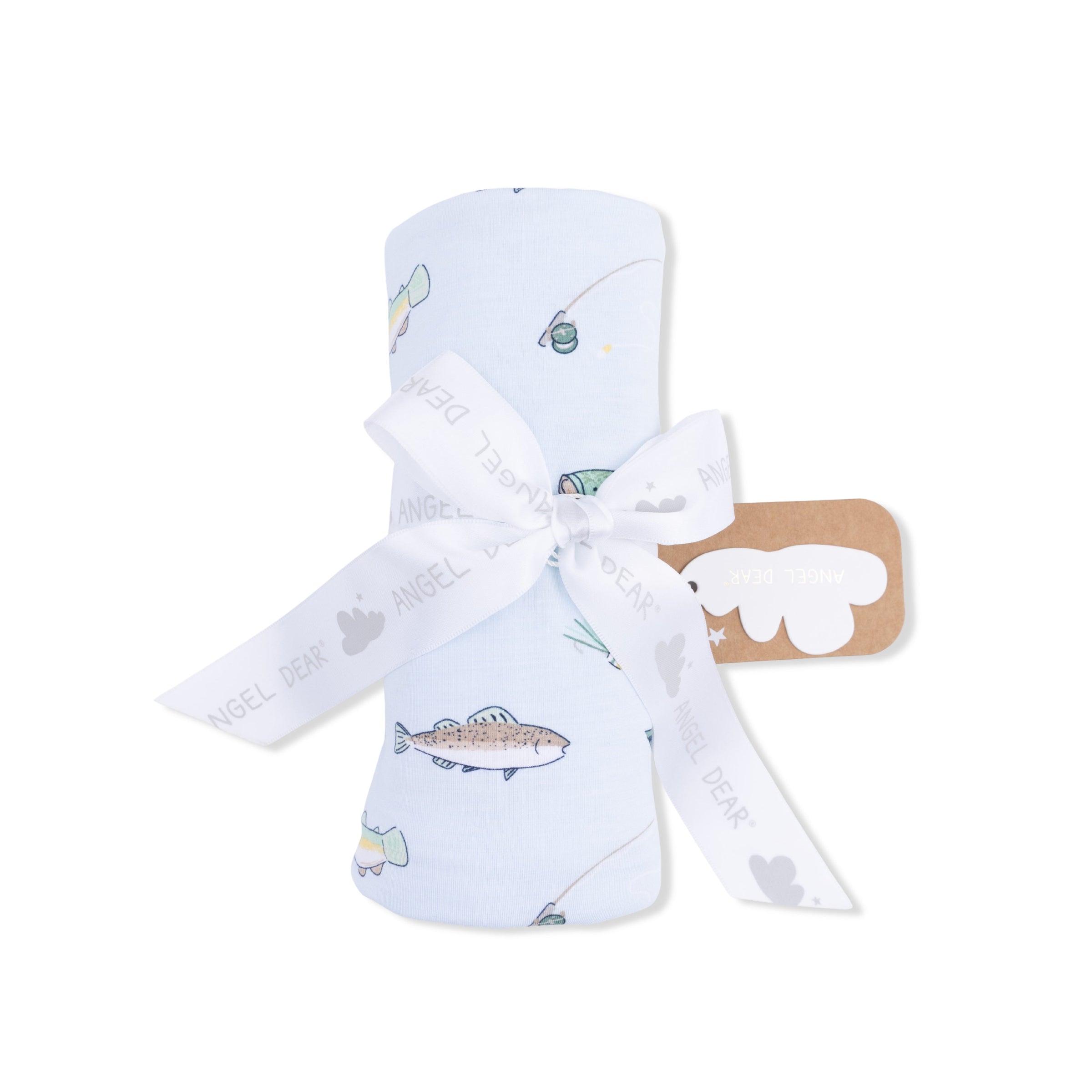 Angel Dear Fishing Swaddle Blanket