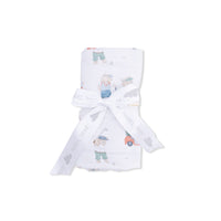 Angel Dear Golfing Teddy Bears Swaddle Blanket
