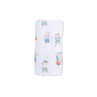 Angel Dear Golfing Teddy Bears Swaddle Blanket