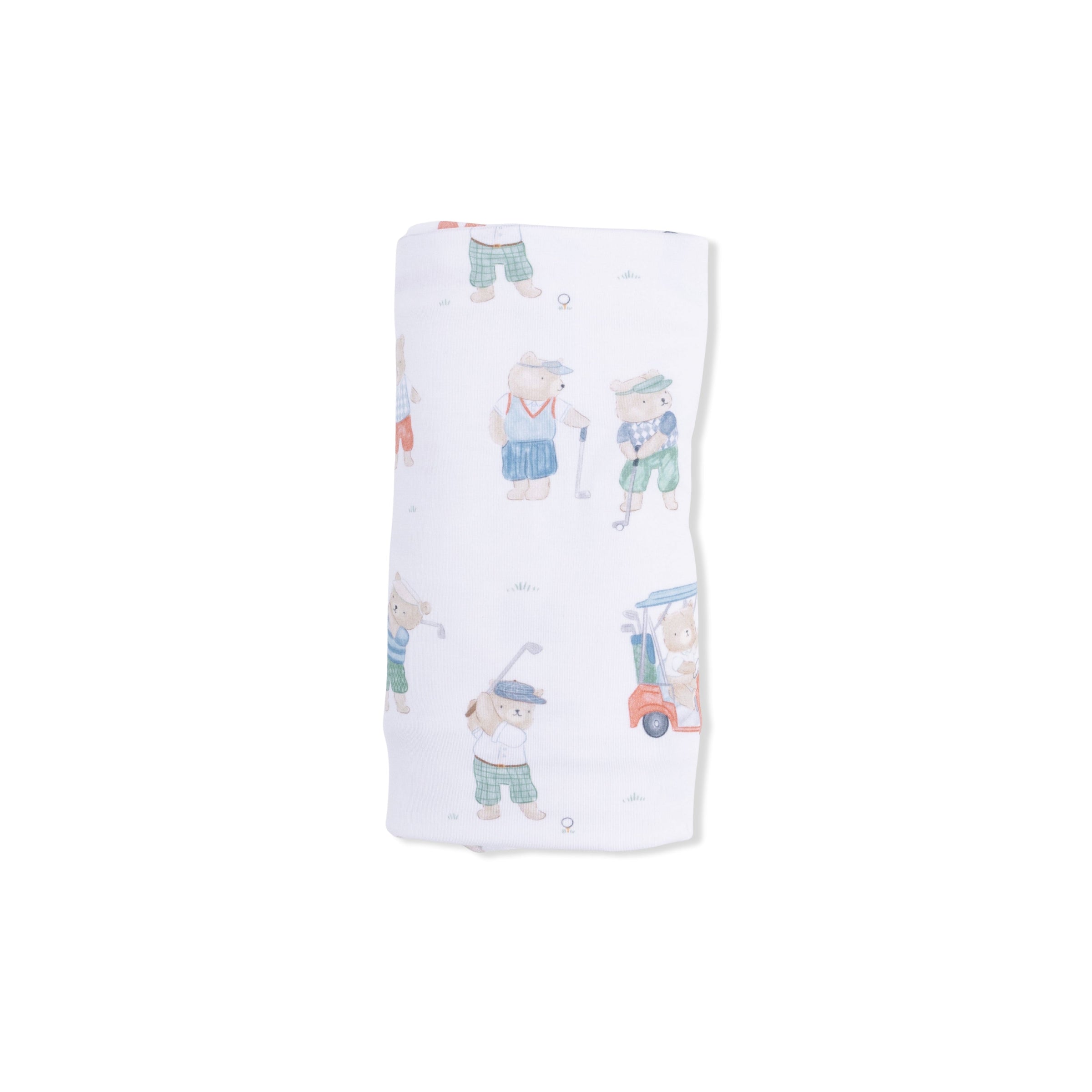 Angel Dear Golfing Teddy Bears Swaddle Blanket