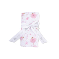 Angel Dear Ribbon Ballerinas Swaddle Blanket