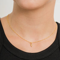Brenda Grands Jewelry - 24K Gold Dainty Cross Pendant Necklace