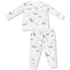 Angel Dear Soft Dinos French Terry Green Raglan Sweatshirt + Jogger Set