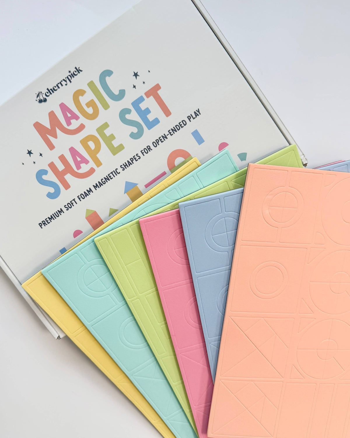 Cherrypick - Magic Shape Set - Soft Foam Magnetic Shapes for Building and Play