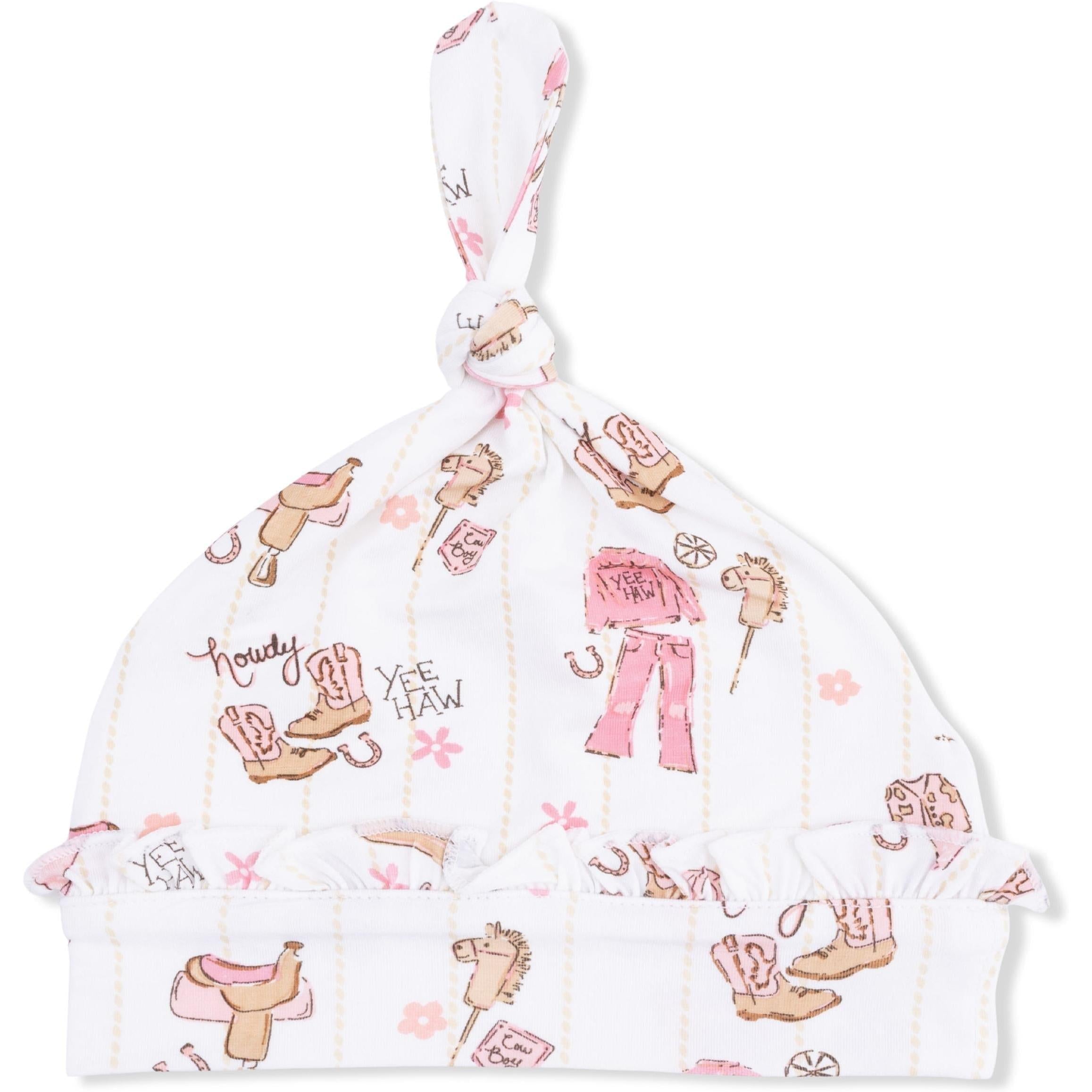 Angel Dear Cowgirl Nursery Ruffle Knotted Hat