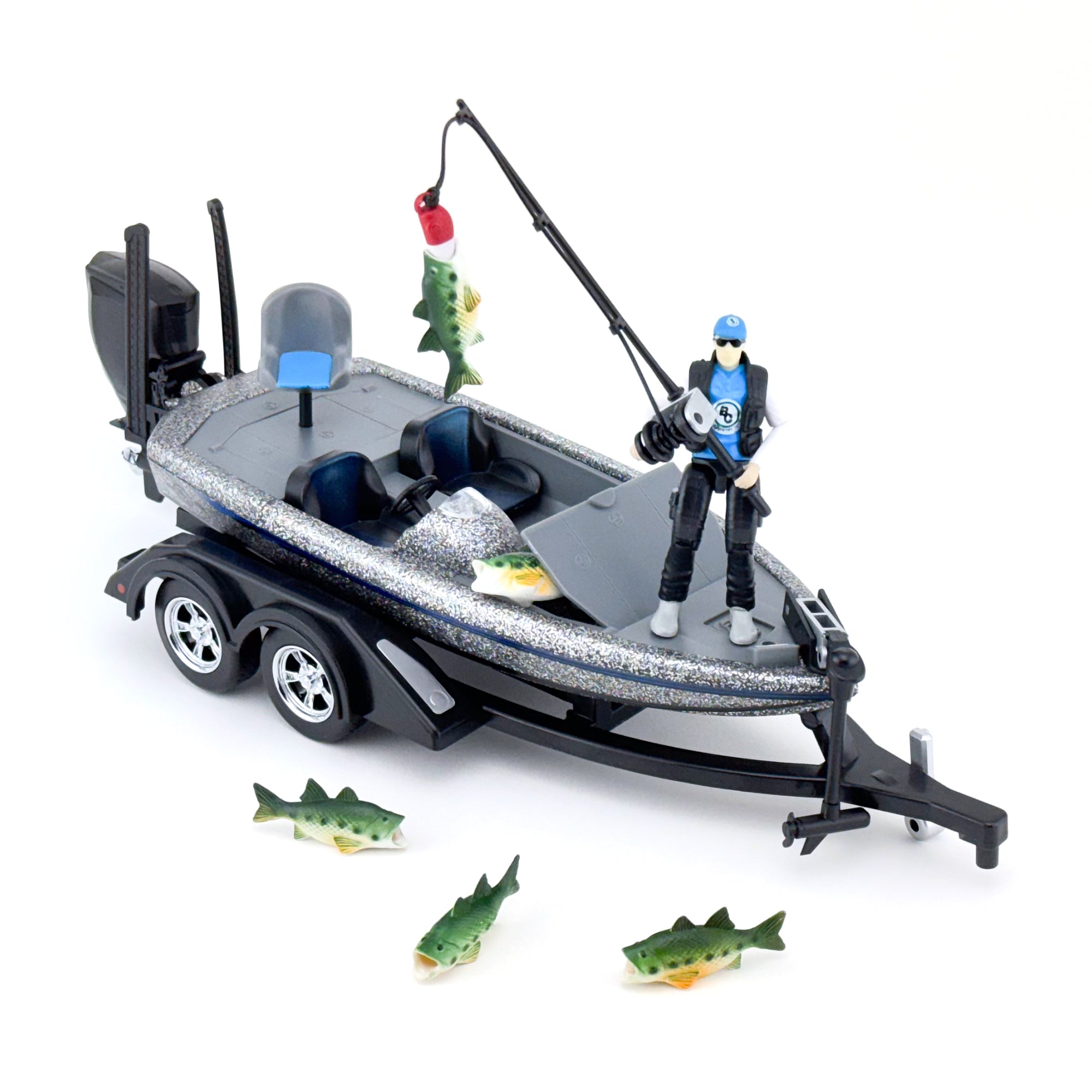 Big Country Toys Bass Fishing Set-Metal Flake