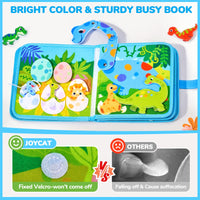 JoyCat 15-in-1 Dinosaur Friends Montessori Busy Book