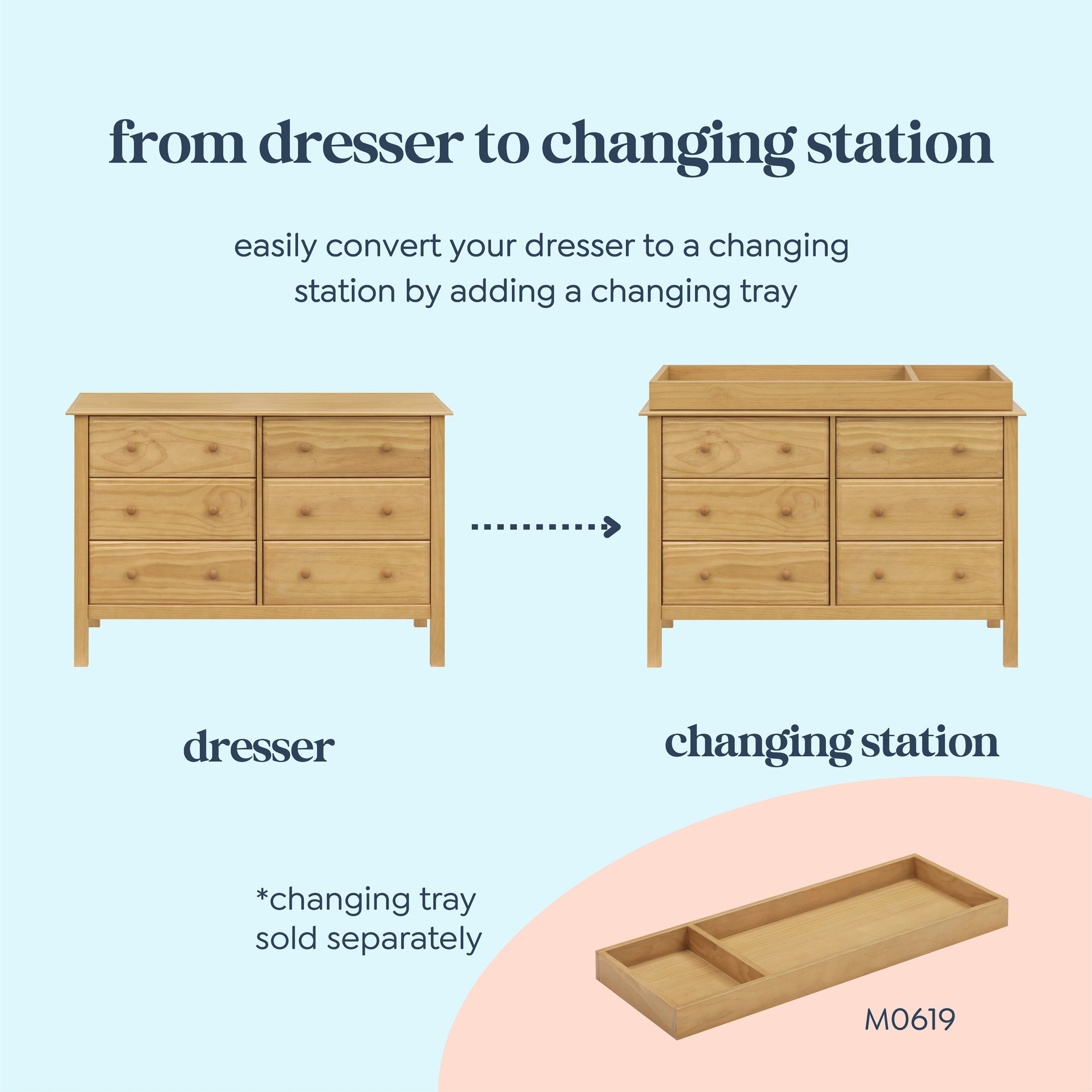 DaVinci Jayden 6-Drawer Double Wide Dresser