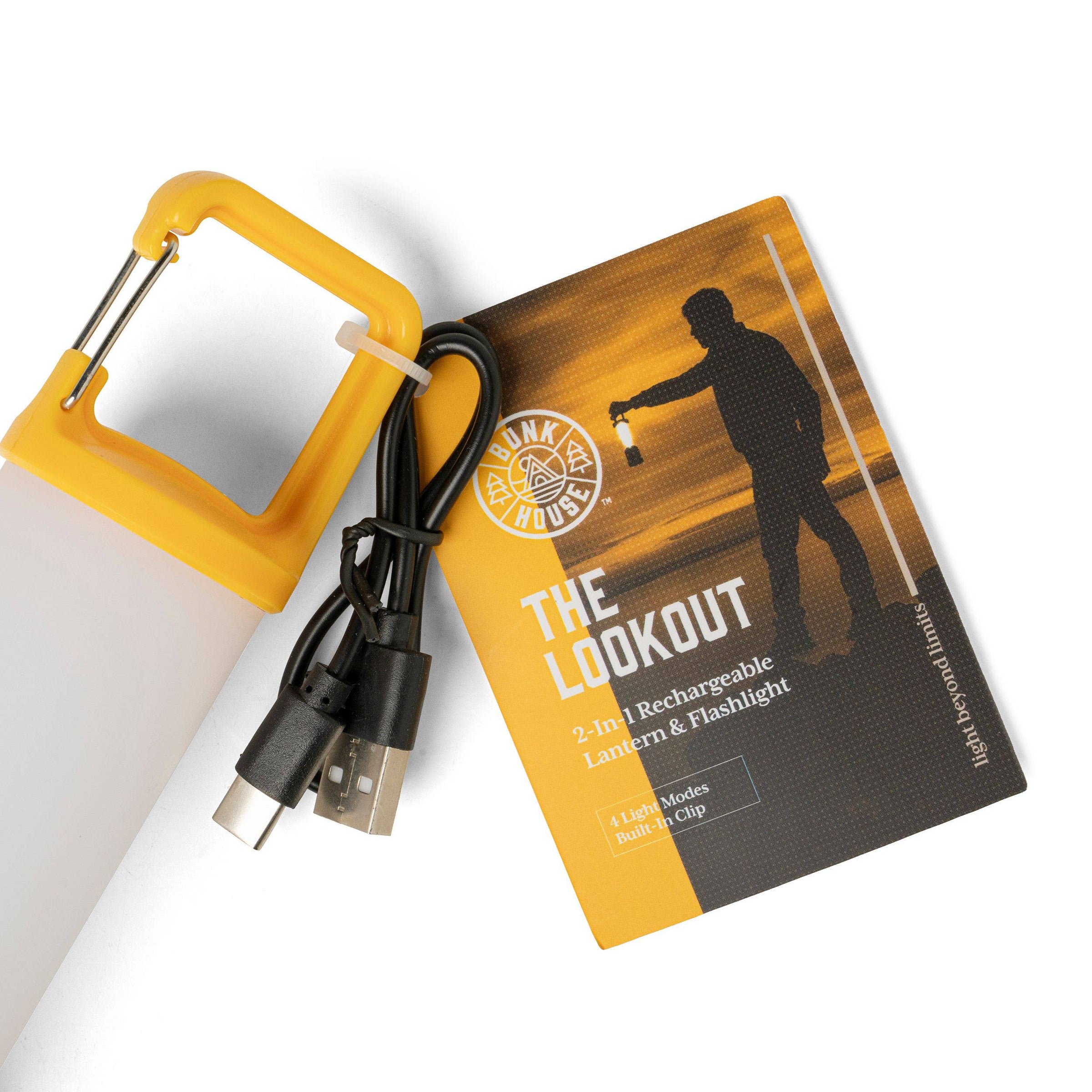 DM Merchandising - Bunk House The Lookout 2-In-1 Rechargeable Lantern & Flashli