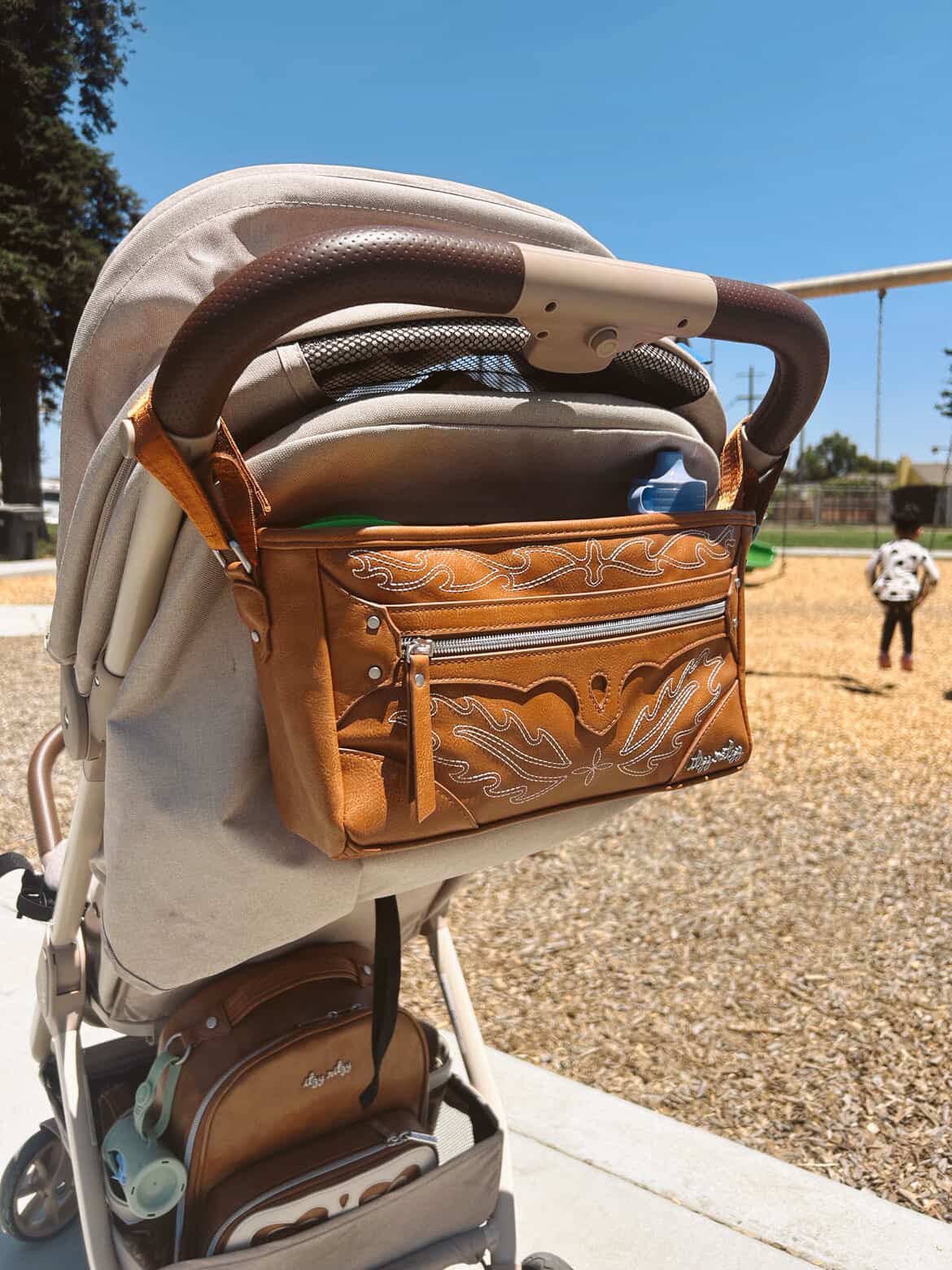 Itzy Ritzy Nash Saddle Adjustable Travel Stroller + Wagon Caddy