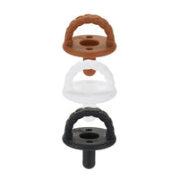 Itzy Ritzy - Sweetie Soother™ Silicone Pacifier Set of 3 Coffee & Cream