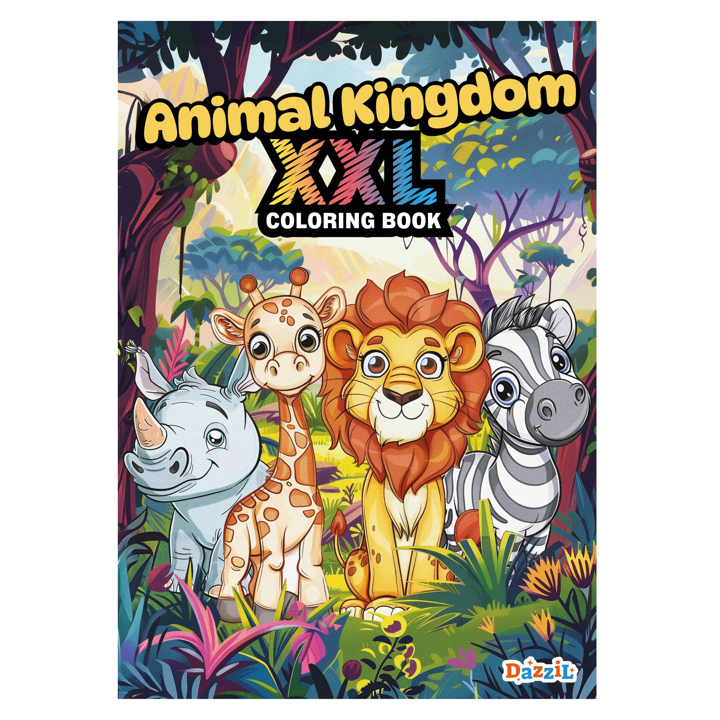Nova Toys LLC - Animal Kingdom - XXL Coloring Book