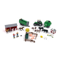 Big Country Toys 1:32 Scale Mini Farm Set 30Pcs