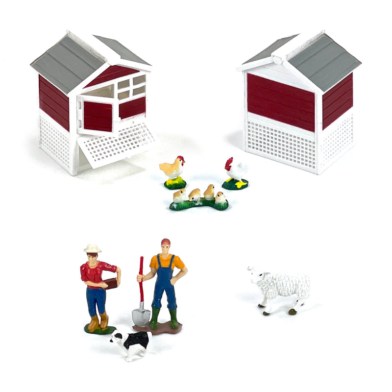 Big Country Toys 1:32 Scale Mini Farm Set 30Pcs