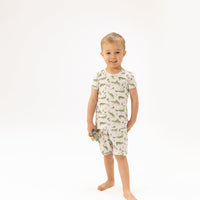 Angel Dear Crayon Alligators Loungewear Short Set