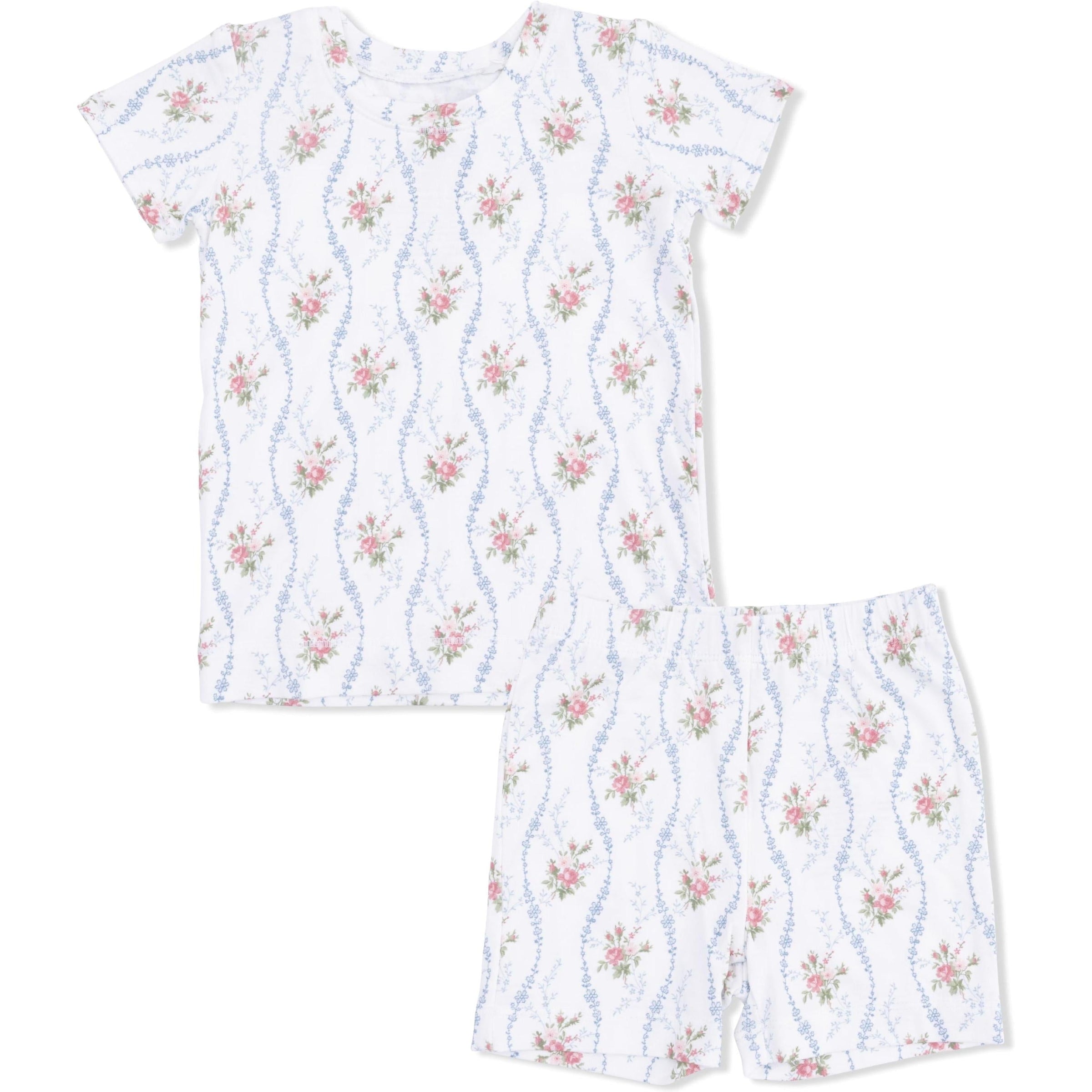 Angel Dear Heirloom Rose Stripe Loungewear Short Set