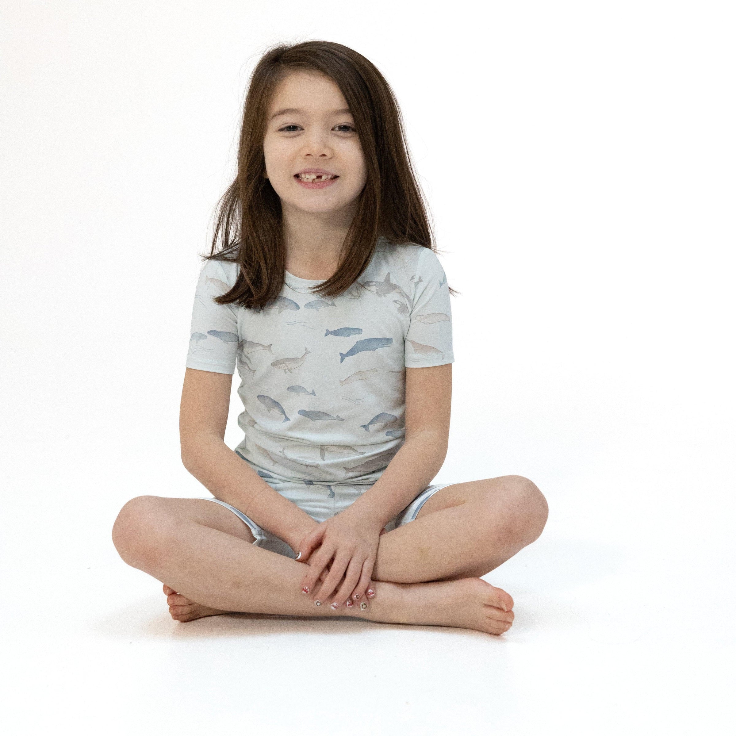 Angel Dear Little Whales Loungewear Short Set