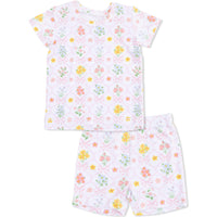 Angel Dear Spring Blooms Bow Trellis Loungewear Short Set