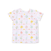 Angel Dear Spring Blooms Bow Trellis Loungewear Short Set